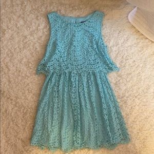 Turquoise Lace Dress